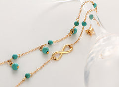 Blue Infinity Explorer Anklet