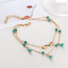 Blue Infinity Explorer Anklet