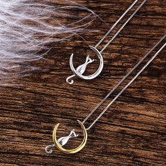 Moon Cat Necklace