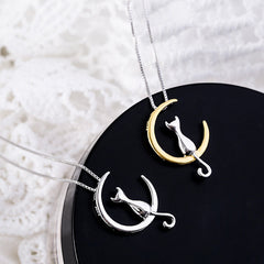 Moon Cat Necklace
