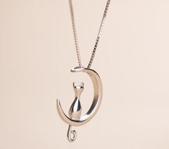 Moon Cat Necklace