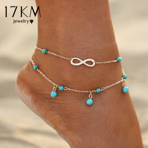 Blue Infinity Explorer Anklet