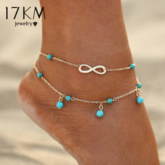 Blue Infinity Explorer Anklet
