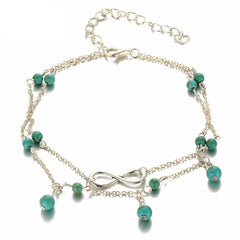 Blue Infinity Explorer Anklet
