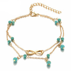 Blue Infinity Explorer Anklet